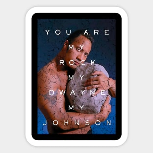 Dwayne Johnson young rock Sticker